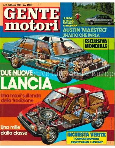 1984 GENTE MOTORI MAGAZINE 144 ITALIAN