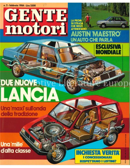 1984 GENTE MOTORI MAGAZINE 144 ITALIENISCH
