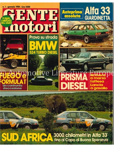 1984 GENTE MOTORI MAGAZINE 143 ITALIAN