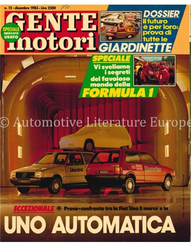 1983 GENTE MOTORI MAGAZINE 142 ITALIAANS
