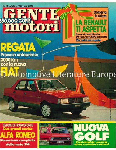 1983 GENTE MOTORI MAGAZINE 140 ITALIAANS