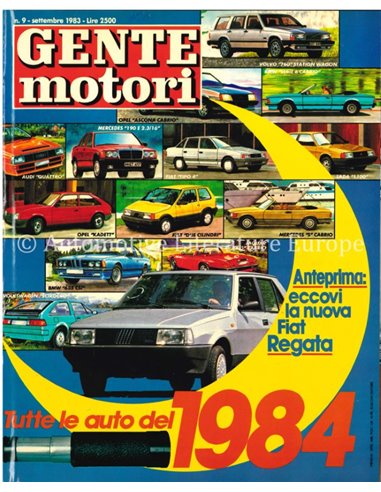 1983 GENTE MOTORI MAGAZINE 139 ITALIENISCH