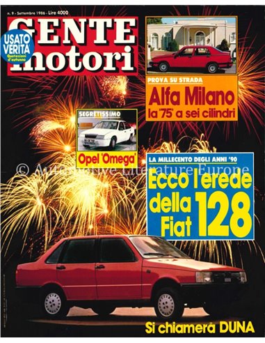1986 GENTE MOTORI MAGAZINE 175 ITALIAN