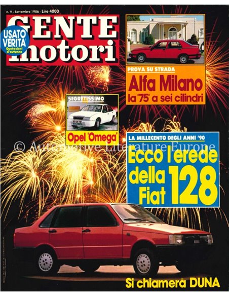 1986 GENTE MOTORI MAGAZINE 175 ITALIENISCH