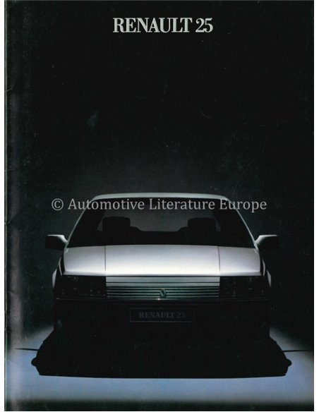 1984 RENAULT 25 BROCHURE DUTCH