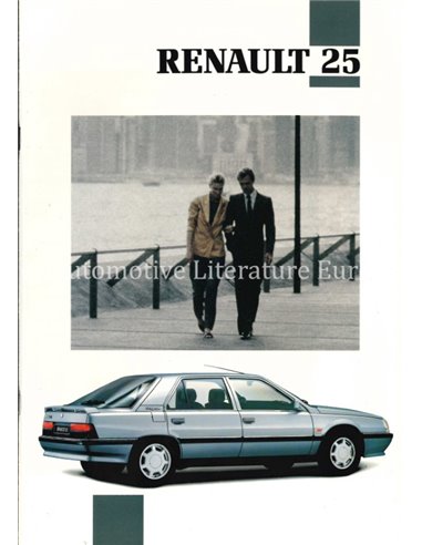1992 RENAULT 25 BROCHURE NEDERLANDS