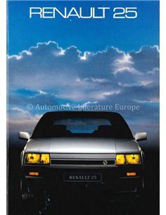 1986 RENAULT 25 PROSPEKT NIEDERLÄNDISCH