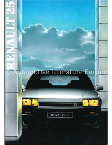 1987 RENAULT 25 BROCHURE DUTCH