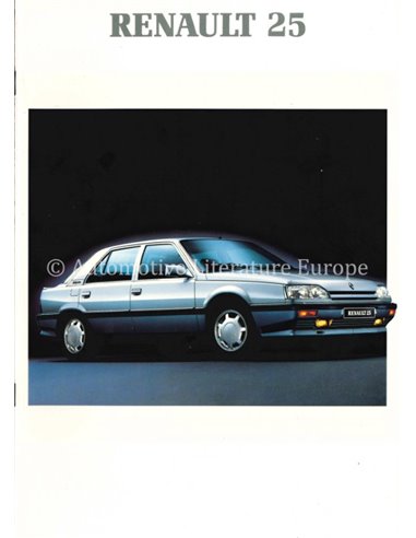 1990 RENAULT 25 PROSPEKT NIEDERLÄNDISCH