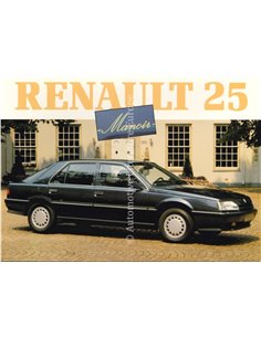1992 RENAULT 25 MONOIR BROCHURE DUTCH