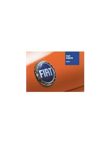 2003 FIAT PUNTO AUTORADIO INSTRUCTIEBOEKJE NEDERLANDS