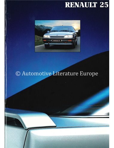 1991 RENAULT 25 BROCHURE DUTCH