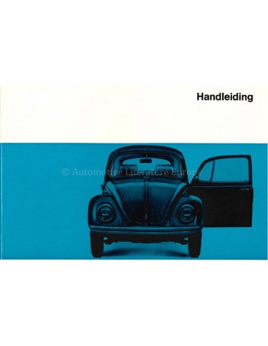 1968 VOLKSWAGEN BEETLE 1200 1300 1500 OWNERS MANUAL DUTCH