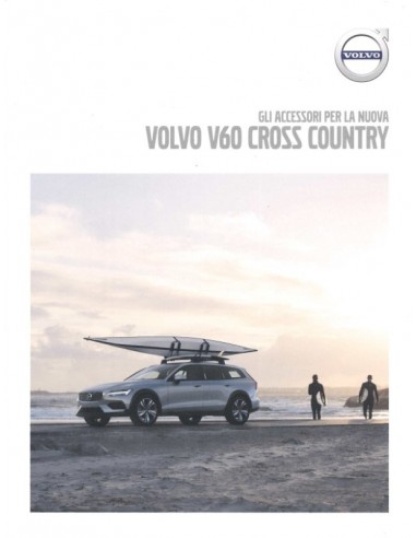 2019 VOLVO V60 CROSS COUNTRY ZUBEHÖR PROSPEKT ITALIENISCH