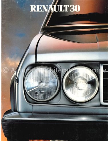 1983 RENAULT 30 PROSPEKT NIEDERLÄNDISCH