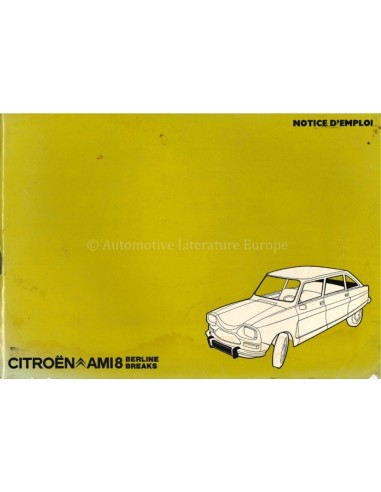 1974 CITROEN AMI8 BETRIEBSANLEITUNG FRANZÖSISCH
