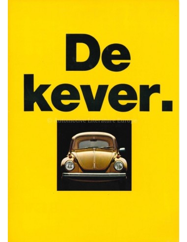 1971 VOLKSWAGEN BEETLE BROCHURE DUTCH