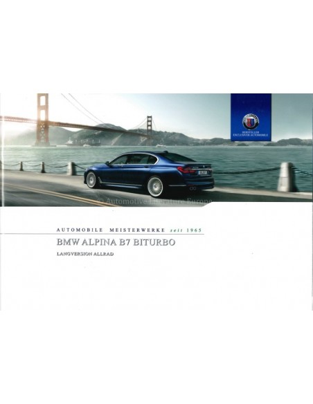 2016 BMW ALPINA B7 BITURBO PROSPEKT DEUTSCH