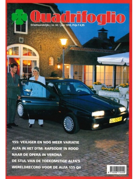 1993 ALFA ROMEO QUADRIFOGLIO MAGAZINE 42 DUTCH