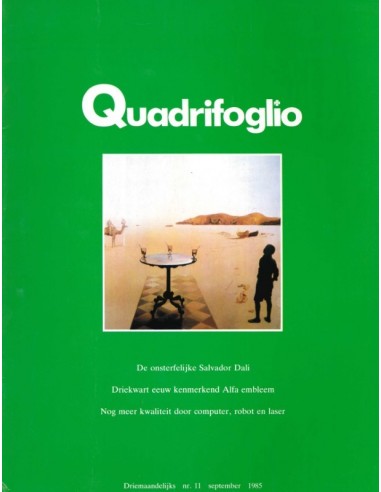 1985 ALFA ROMEO QUADRIFOGLIO MAGAZINE 11 NIEDERLÄNDISCH