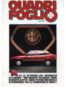 1983 ALFA ROMEO QUADRIFOGLIO MAGAZINE 3 DUTCH