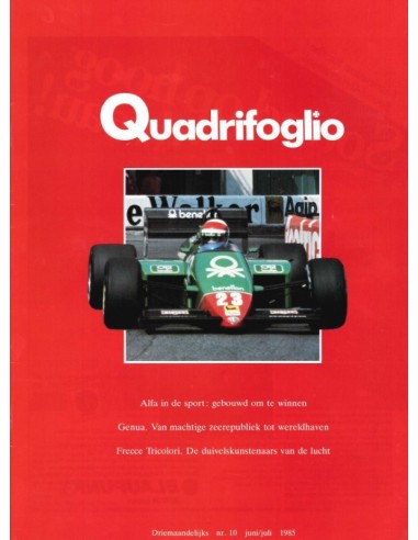 1985 ALFA ROMEO QUADRIFOGLIO MAGAZINE 10 DUTCH