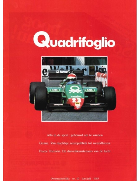 1985 ALFA ROMEO QUADRIFOGLIO MAGAZINE 10 NIEDERLÄNDISCH