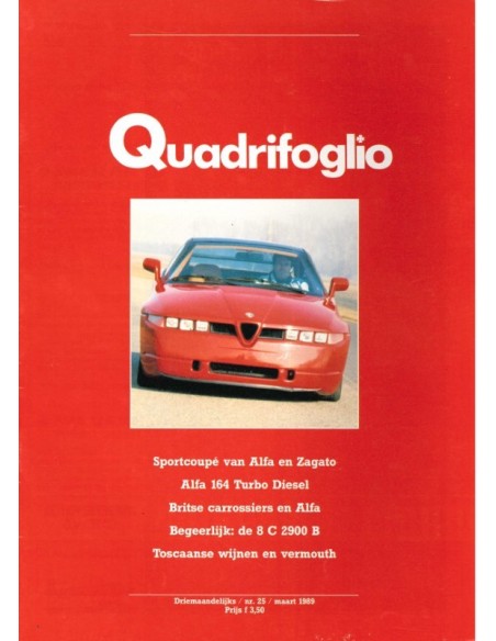 1989 ALFA ROMEO QUADRIFOGLIO MAGAZINE 25 NIEDERLÄNDISCH