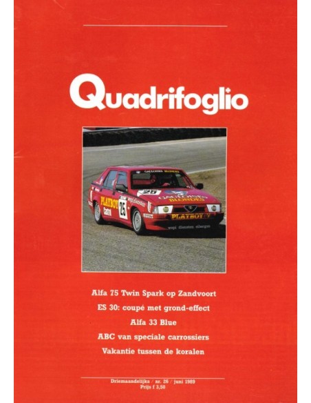 1989 ALFA ROMEO QUADRIFOGLIO MAGAZINE 26 DUTCH