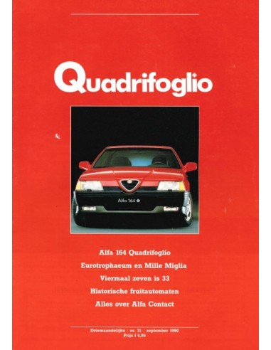 1990 ALFA ROMEO QUADRIFOGLIO MAGAZINE 31 NIEDERLÄNDISCH