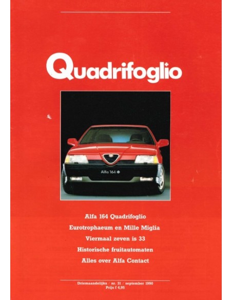 1990 ALFA ROMEO QUADRIFOGLIO MAGAZINE 31 NEDERLANDS