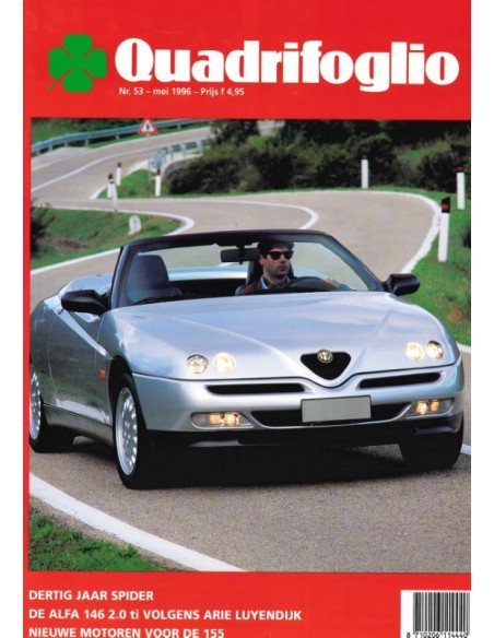 1996 ALFA ROMEO QUADRIFOGLIO MAGAZINE 53 NEDERLANDS