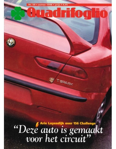 1998 ALFA ROMEO QUADRIFOGLIO MAGAZINE 59 DUTCH