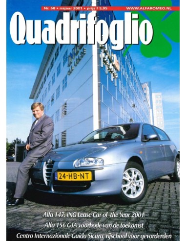 2001 ALFA ROMEO QUADRIFOGLIO MAGAZINE 68 NIEDERLÄNDISCH