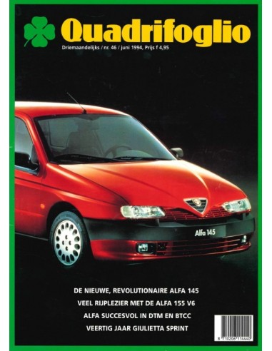 1994 ALFA ROMEO QUADRIFOGLIO MAGAZINE 46 NEDERLANDS