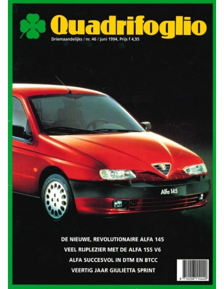 1994 ALFA ROMEO QUADRIFOGLIO MAGAZINE 46 NEDERLANDS