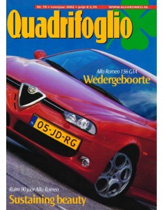 2002 ALFA ROMEO QUADRIFOGLIO MAGAZINE 70 NIEDERLÄNDISCH