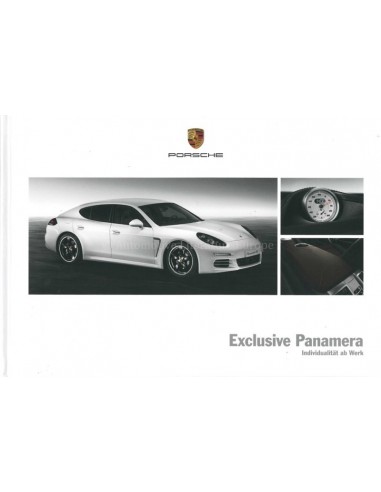 2015 PORSCHE PANAMERA EXCLUSIVE HARDCOVER BROCHURE DUITS