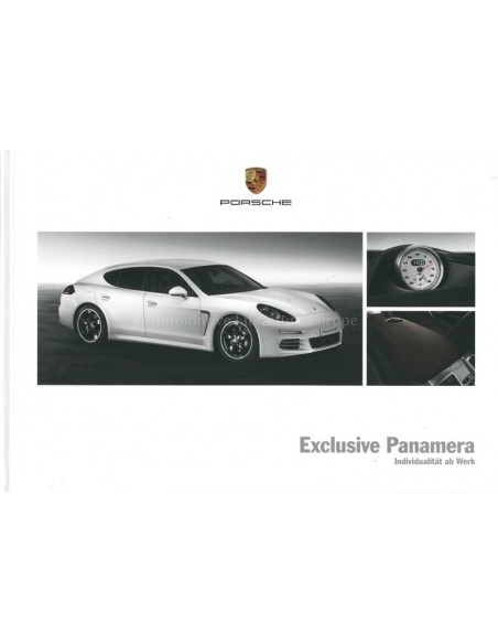 2015 PORSCHE PANAMERA EXCLUSIVE HARDCOVER PROSPEKT DEUTSCH