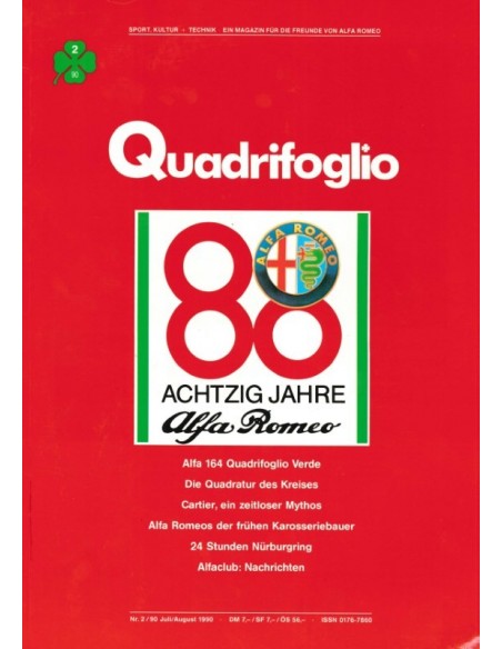 1990 ALFA ROMEO QUADRIFOGLIO MAGAZINE 2 DUITSLAND