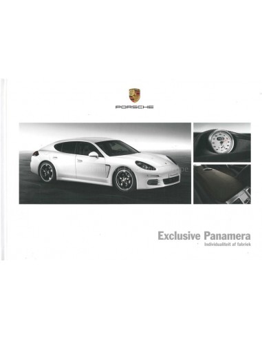 2015 PORSCHE PANAMERA EXCLUSIVE HARDCOVER BROCHURE NEDERLANDS