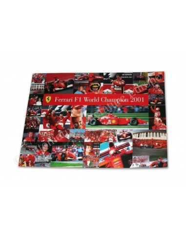 2001 FERRARI F1 WORLD CHAMPIONS DEALER POSTER 1754/01