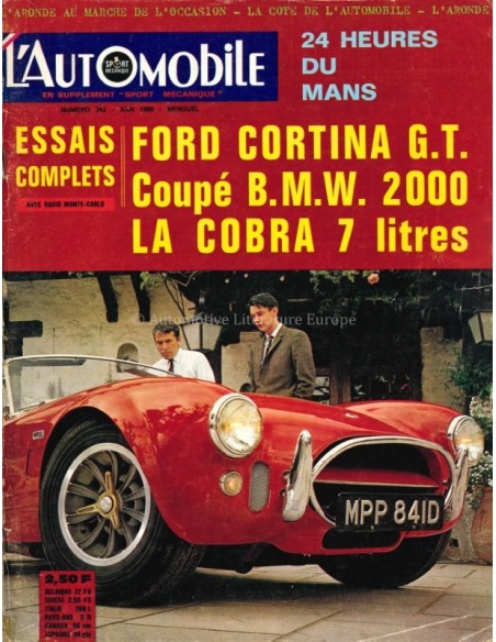 1966 L'AUTOMOBILE MAGAZINE 242 FRENCH