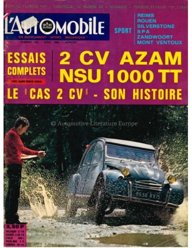 1966 L'AUTOMOBILE MAGAZIN 244 FRANZÖSISCH