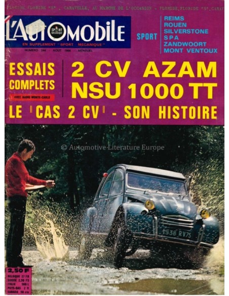 1966 L'AUTOMOBILE MAGAZINE 244 FRANS