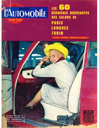 1963 L'AUTOMOBILE MAGAZIN 211 FRANZÖSISCH