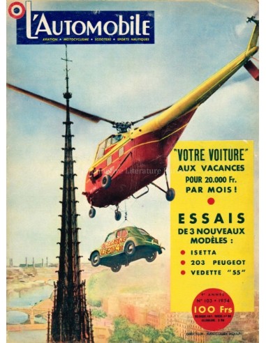 1954 L'AUTOMOBILE MAGAZINE 103 FRANS