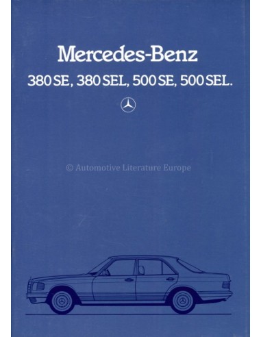 1982 MERCEDES BENZ S CLASS BROCHURE DUTCH