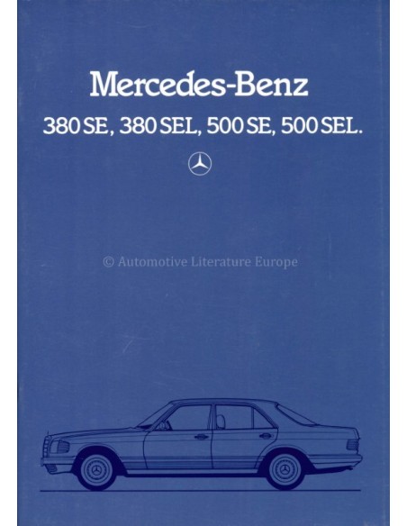1982 MERCEDES BENZ S CLASS BROCHURE DUTCH