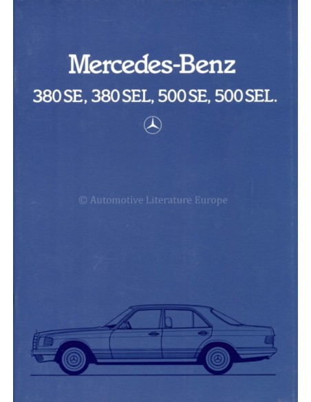 1982 MERCEDES BENZ S KLASSE BROCHURE NEDERLANDS